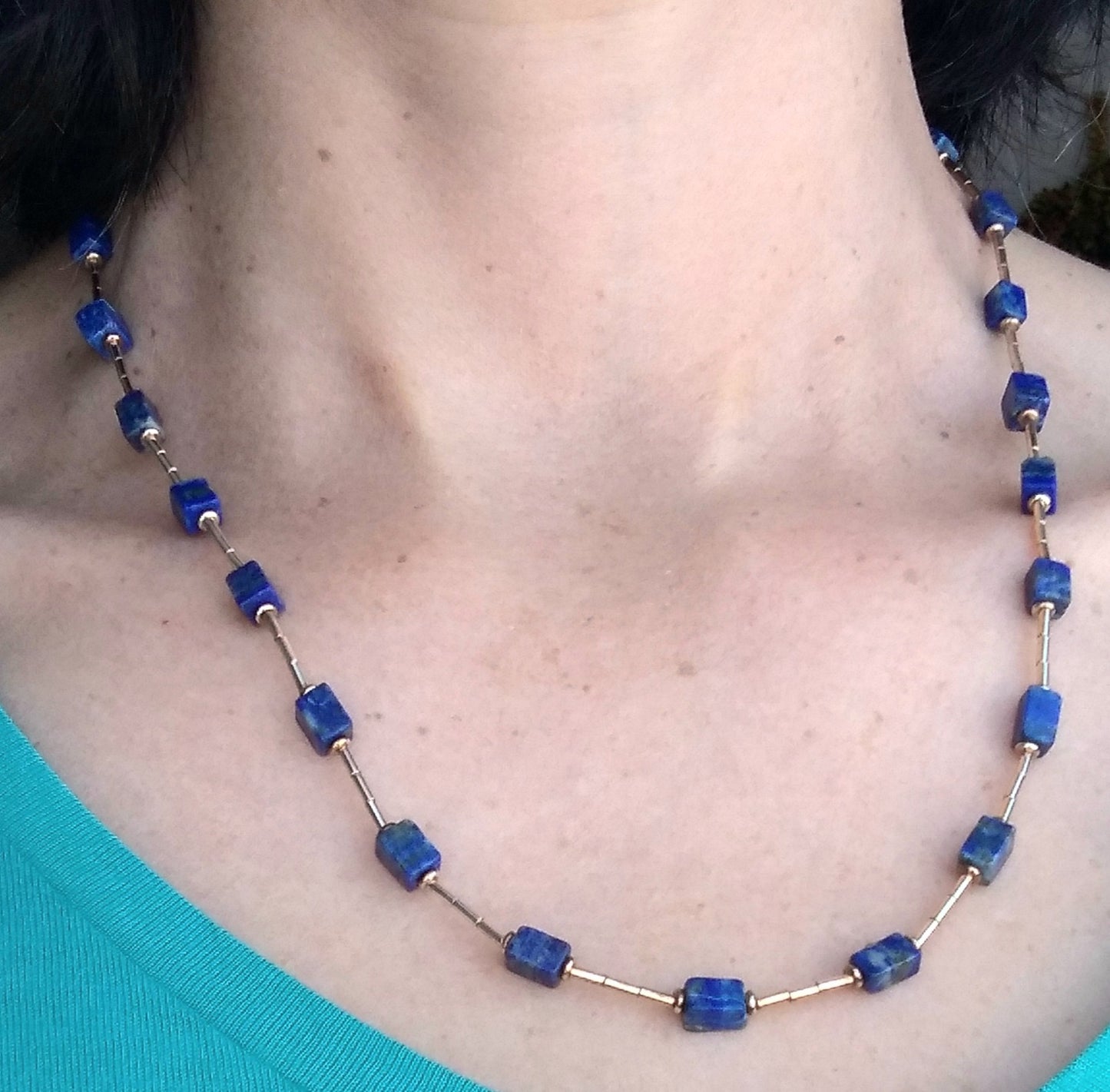 Collar en lapislazuli  y plata